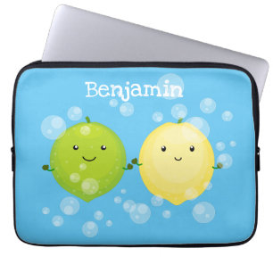 Niedliche Darstellung des Limonen Cartoon Laptopschutzhülle