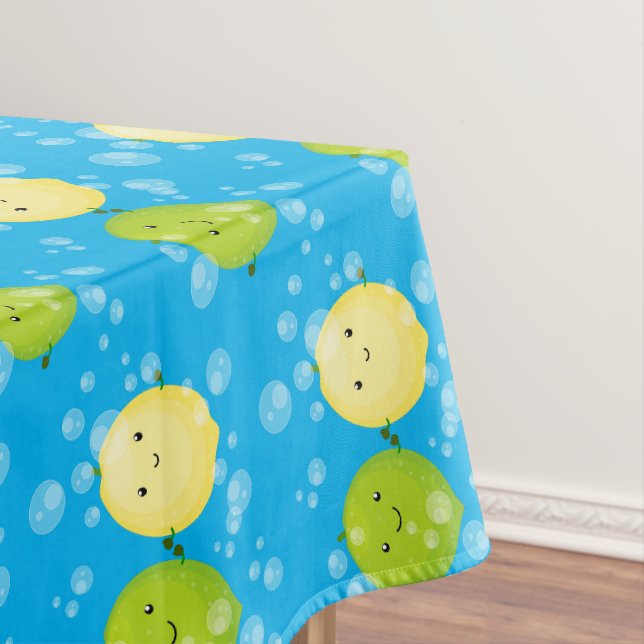 Niedliche Darstellung des Limonen Cartoon Tischdecke (Beispiel)