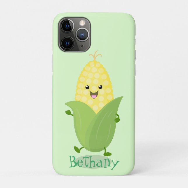 Niedliche Darstellung des Mais-Cartoon Case-Mate iPhone Hülle (Rückseite)