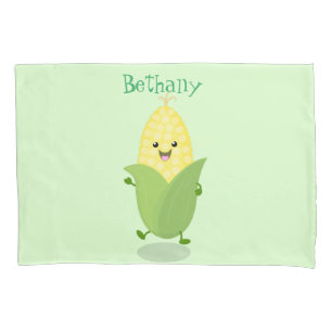 Niedliche Darstellung des Mais-Cartoon Kissenbezug