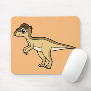 Niedliche Darstellung eines Pachycephalosaurus-Din Mousepad