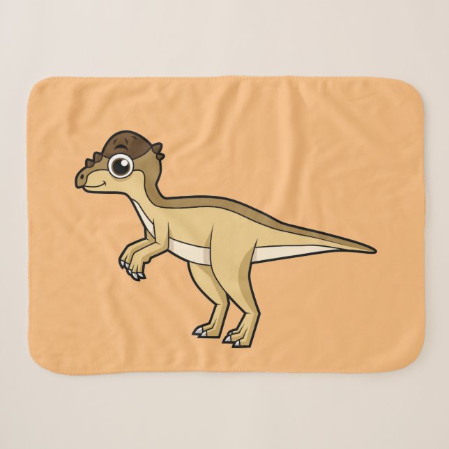 Niedliche Darstellung eines Pachycephalosaurus-Din Sherpadecke (Vorderseite (Horizontal))