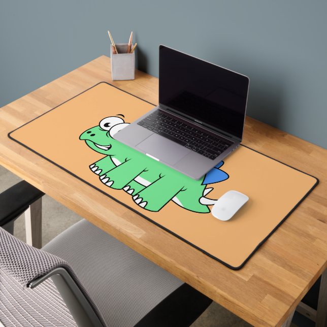 Niedliche Darstellung eines Stegosaurus. 2 Schreibtischunterlage (Büro 2)