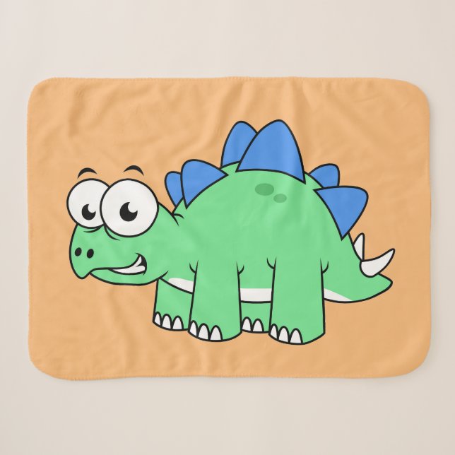 Niedliche Darstellung eines Stegosaurus. 2 Sherpadecke (Vorderseite (Horizontal))