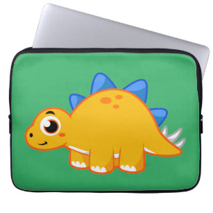 Niedliche Darstellung eines Stegosaurus. Laptopschutzhülle