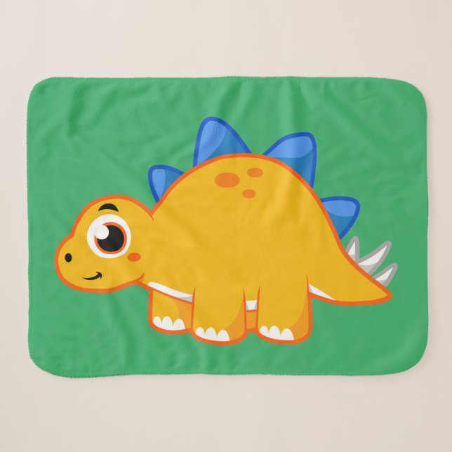 Niedliche Darstellung eines Stegosaurus. Sherpadecke (Vorderseite (Horizontal))