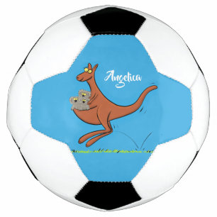 Niedliche Darstellung von Känguru und Koalas-Carto Fußball