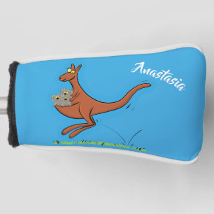 Niedliche Darstellung von Känguru und Koalas-Carto Golf Headcover
