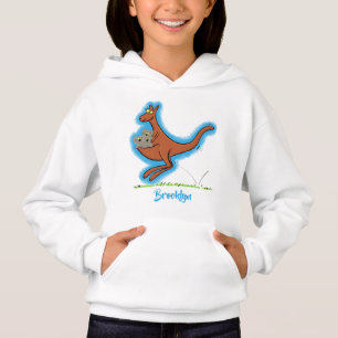 Niedliche Darstellung von Känguru und Koalas-Carto Hoodie