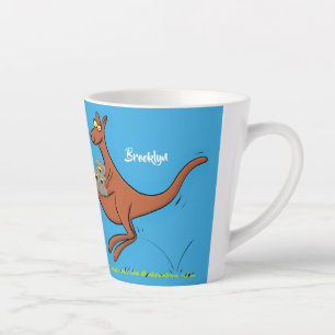 Niedliche Darstellung von Känguru und Koalas-Carto Milchtasse
