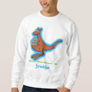 Niedliche Darstellung von Känguru und Koalas-Carto Sweatshirt