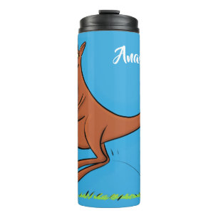 Niedliche Darstellung von Känguru und Koalas-Carto Thermosbecher