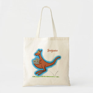 Niedliche Darstellung von Känguru und Koalas-Carto Tragetasche