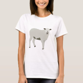 Niedliche Darstellung von Schafen und Lämmern T-Shirt
