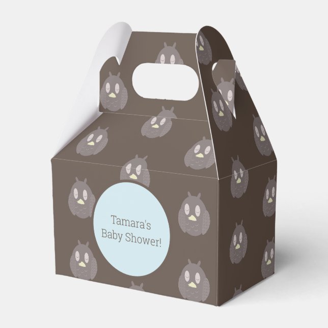 Niedliche Darstellung von Texturierte Babydusche Geschenkschachtel (Vorderseite)
