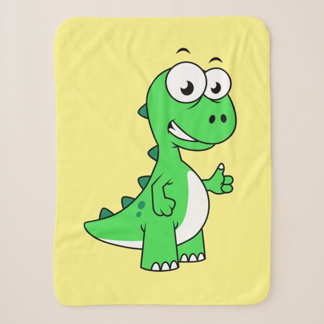 Niedliche Darstellung von Tyrannosaurus Rex. 2 Sherpadecke (Vorderseite)