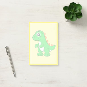Niedliche Darstellung von Tyrannosaurus Rex. Post-it Klebezettel