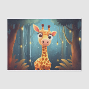 Niedliche Decoupage Kindergiraffenliebhaber Seidenpapier