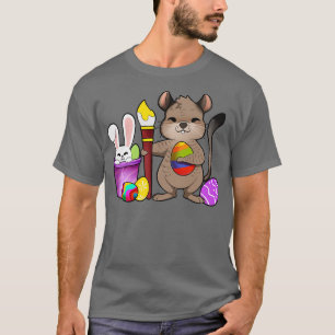 Niedliche Degu-Malerei Ostereier T-Shirt