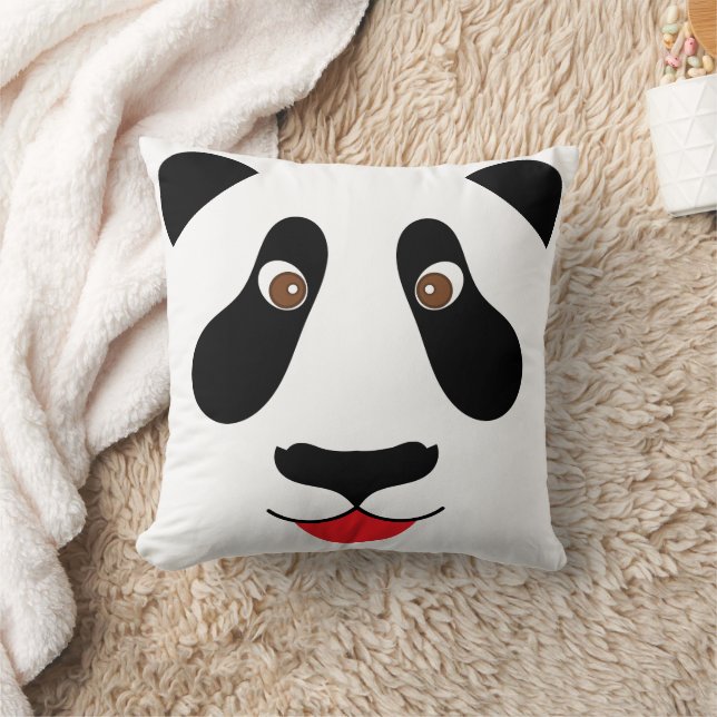 Niedliche Dekoration des Panda-Gesichts-Kindes Kissen (Decke)