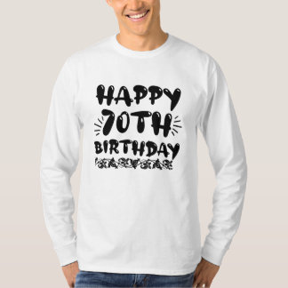 Niedliche dekorative glücklich 70. Geburtstag, sie T-Shirt