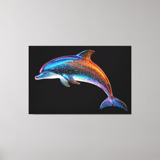 Niedliche Delphin Leinwanddruck
