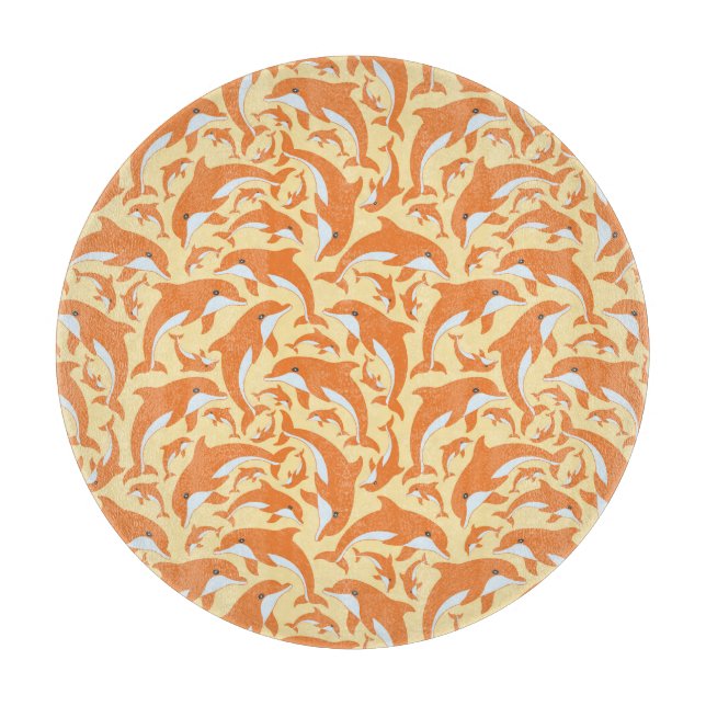 Niedliche Delphine Schneidebrett (Vorderseite)