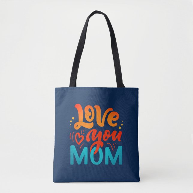 Niedliche Design Text-Liebe Mama für Mütter Tasche (Vorderseite)