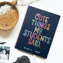 Niedliche Dinge, die meine Studentin sagte: Notebo