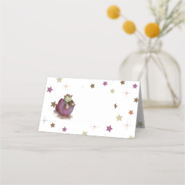 Niedliche Dinosaur Girl Babydusche Platzkarte