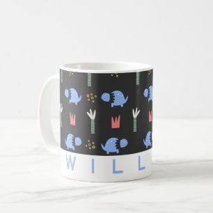 Niedliche Dinosaur-Muster-Tasse   Personalisierter Kaffeetasse