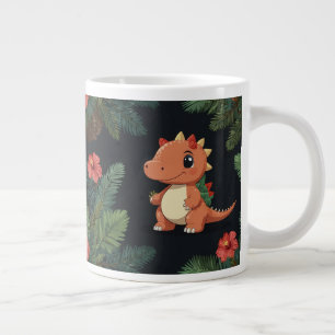 NIEDLICHE DINOSAUR-TASSE Jumbo-Tasse