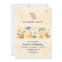 Niedliche Dinosaurier 3. Geburtstag Dino Party