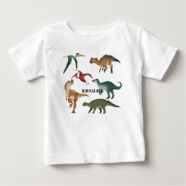 Niedliche Dinosaurier Aquarell Jurassische Welt we Baby T-shirt