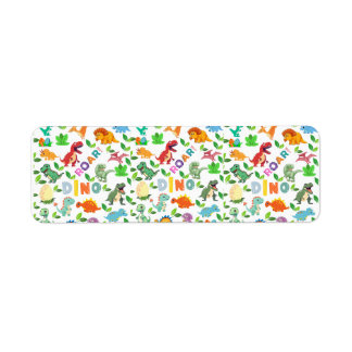 Niedliche Dinosaurier-Arten nahtlos