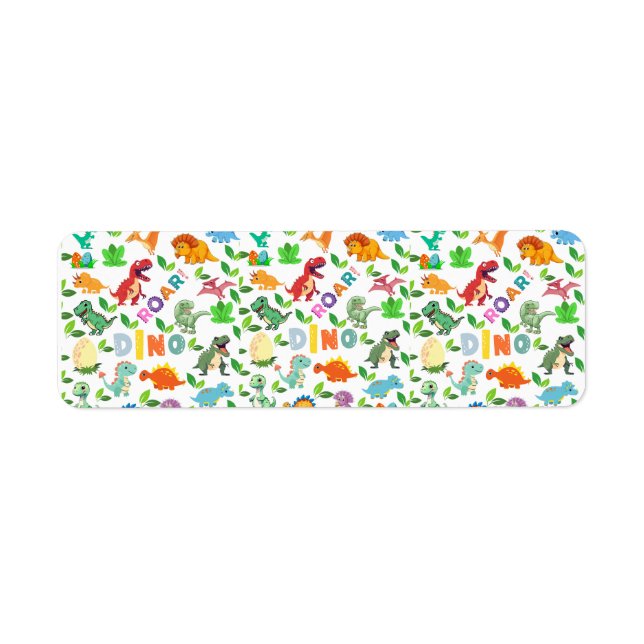 Niedliche Dinosaurier-Arten nahtlos (Vorne)