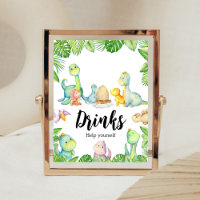 Niedliche Dinosaurier Baby Duschgetränke