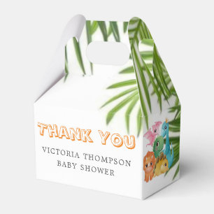 Niedliche Dinosaurier Babydusche Geschenkschachtel