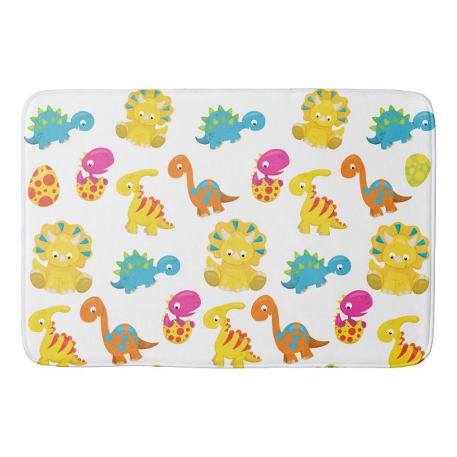 Niedliche Dinosaurier, Dinosaurier-Muster, Baby-Di Badematte (Vorderseite)