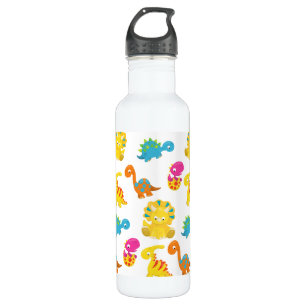 Niedliche Dinosaurier, Dinosaurier-Muster, Baby-Di Edelstahlflasche