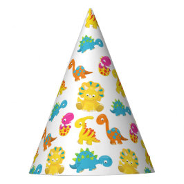 Niedliche Dinosaurier, Dinosaurier-Muster, Baby-Di Partyhütchen