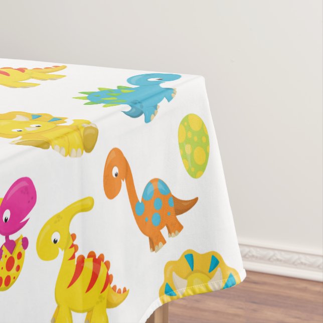 Niedliche Dinosaurier, Dinosaurier-Muster, Baby-Di Tischdecke (Beispiel)