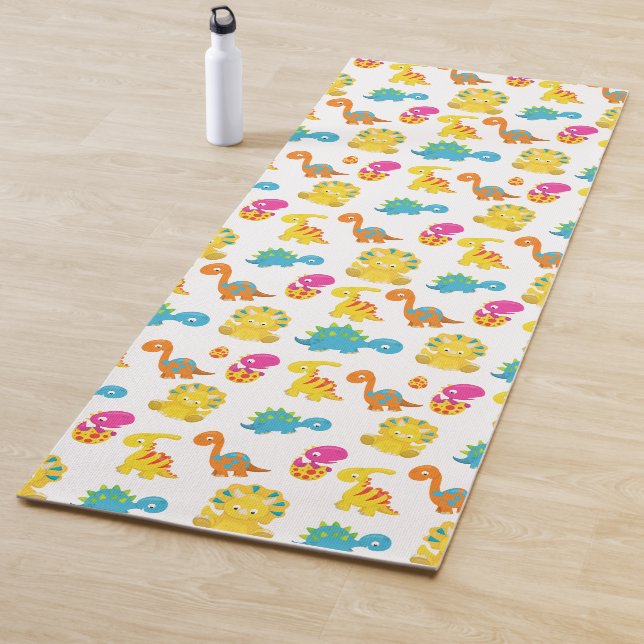 Niedliche Dinosaurier, Dinosaurier-Muster, Baby-Di Yogamatte (Beispiel)