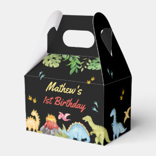 Niedliche Dinosaurier Erste Geburtstagsparty Geschenkschachtel