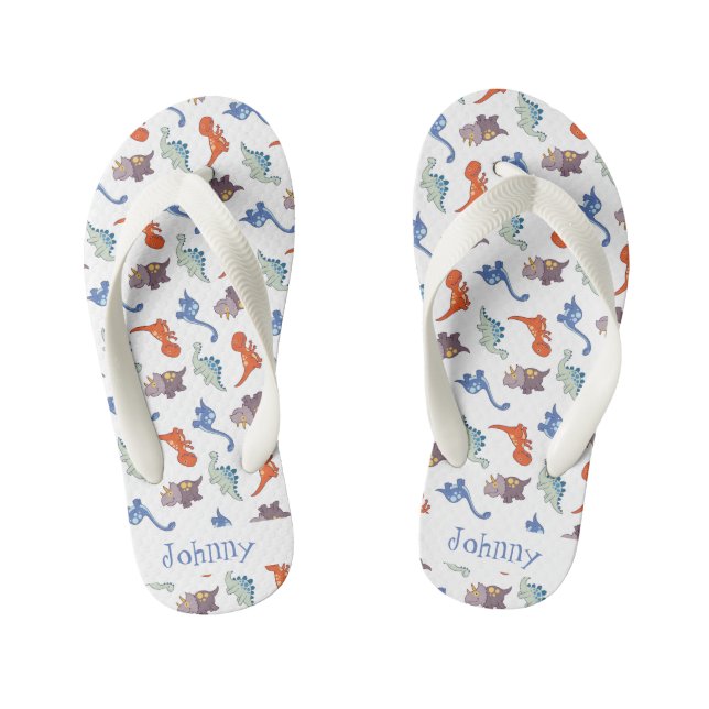 Niedliche Dinosaurier Flip Flops für Kinder (Fußbett)