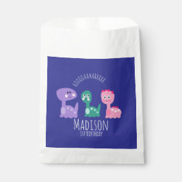 Niedliche Dinosaurier Geburtstagsparty farbenfrohe Geschenktütchen