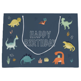 Niedliche Dinosaurier-Geschenktasche Große Geschenktüte