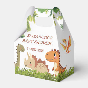 Niedliche Dinosaurier Grünpflanzen Baby Dusche Gef Geschenkschachtel