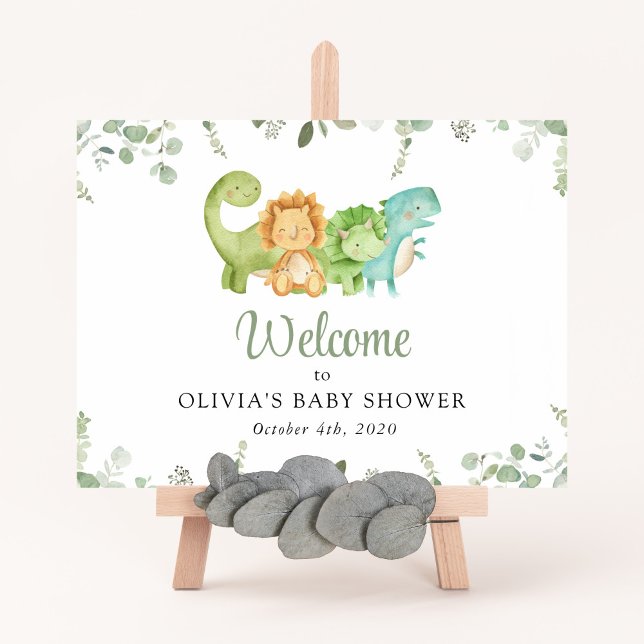 Niedliche Dinosaurier, Jurassik, Babydusche Empfan Poster (Von Creator hochgeladen)
