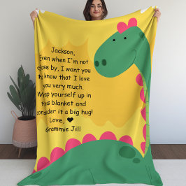Niedliche Dinosaurier Kids Blanket mit benutzerdef Fleecedecke